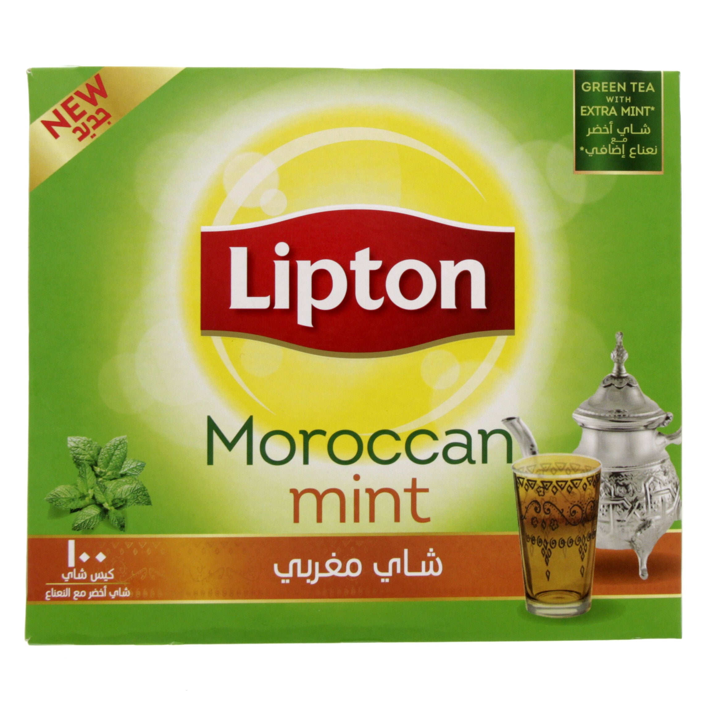 Lptn Moroc.Mint GrnTea Bag100s