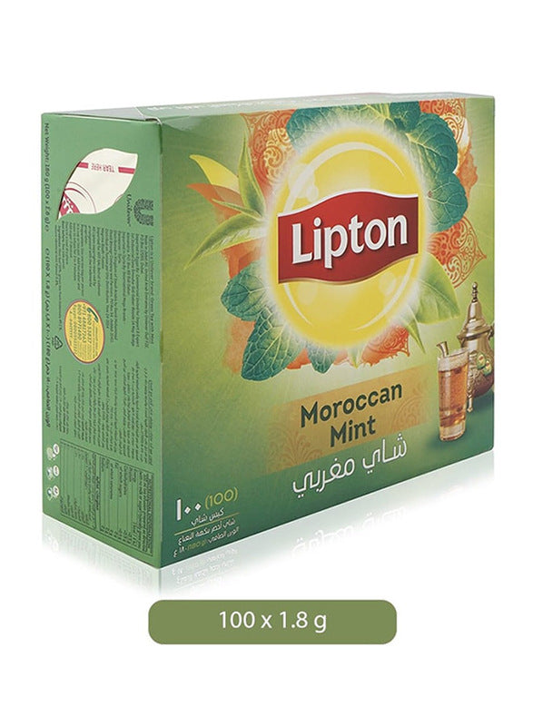 Lptn Moroc.Mint GrnTea Bag100s